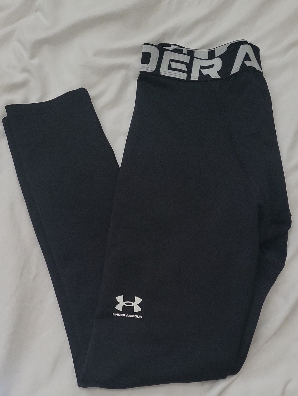 Under Armour Black Kids' Logo Waistband Leggings